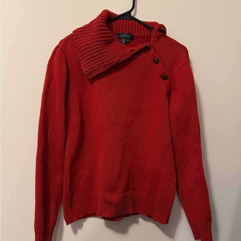 Ralph Lauren burnt orange Women's Sweater XL
